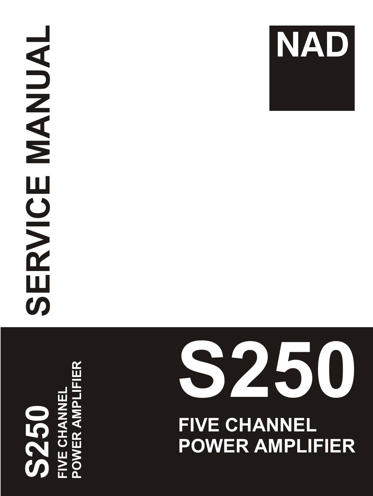 Nad S 250 Service Manual