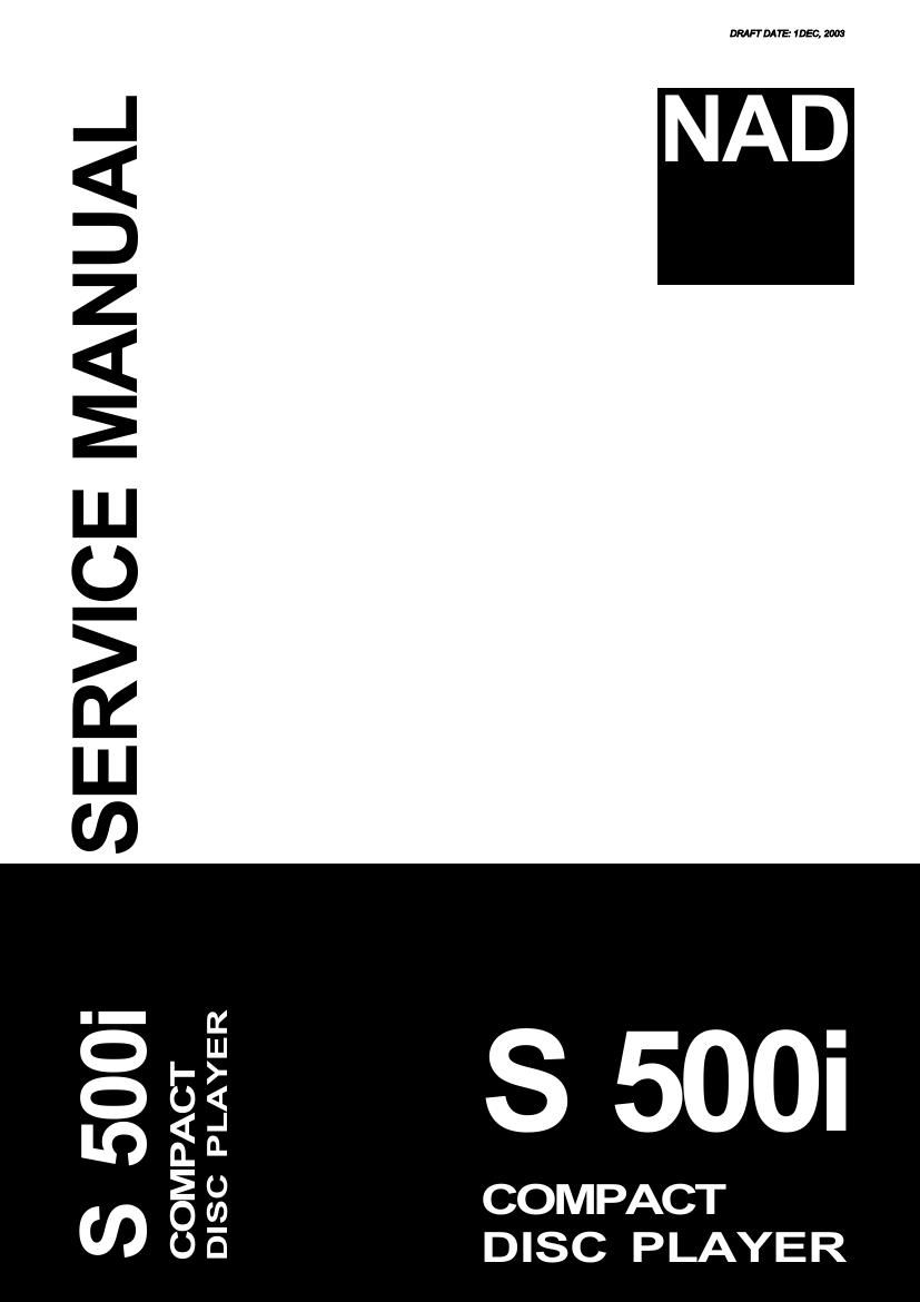Nad S 500 I Service Manual