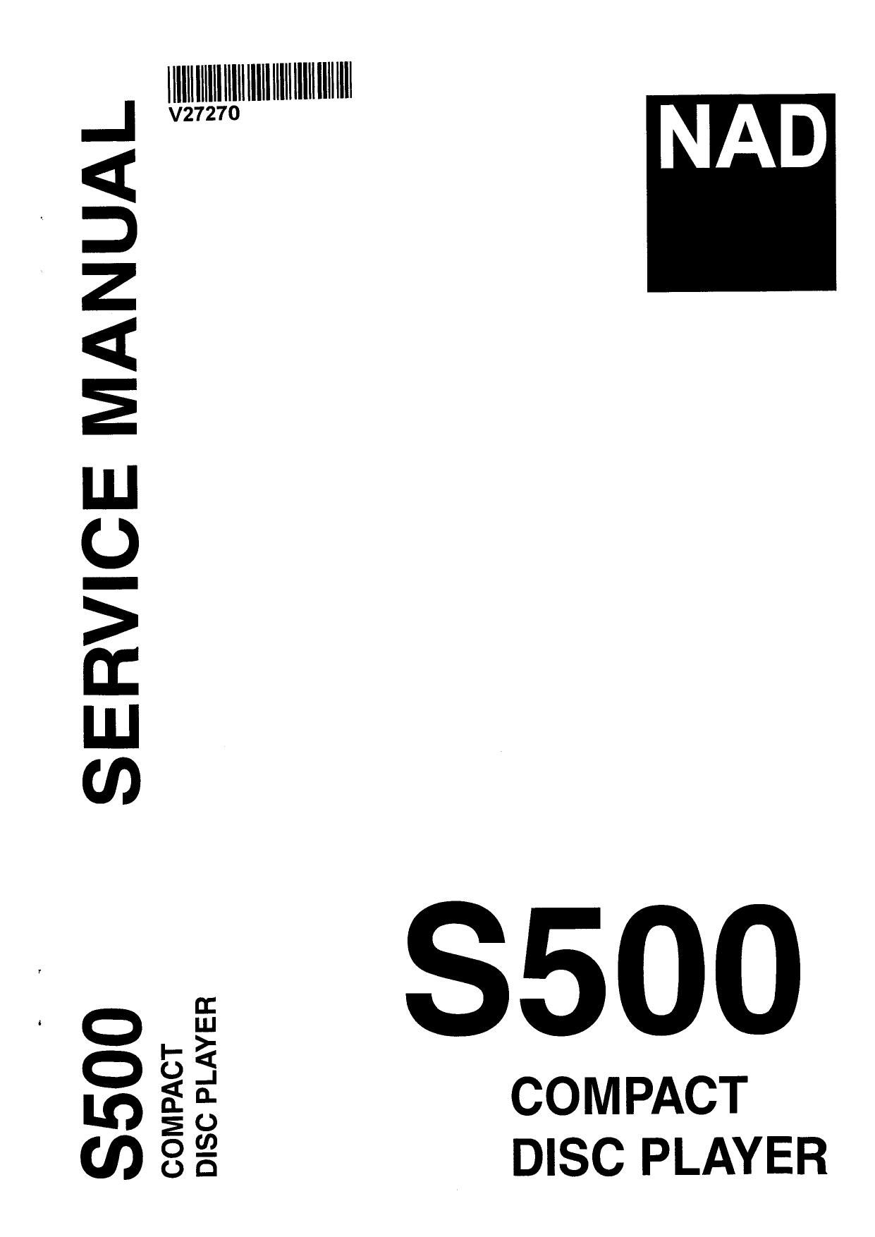 Nad S 500 Service Manual