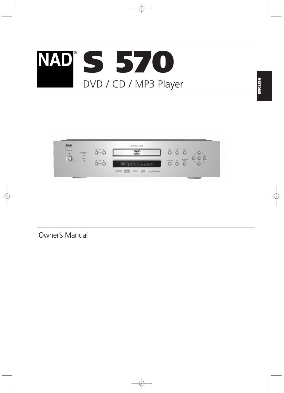 Nad S 570 Owners Manual