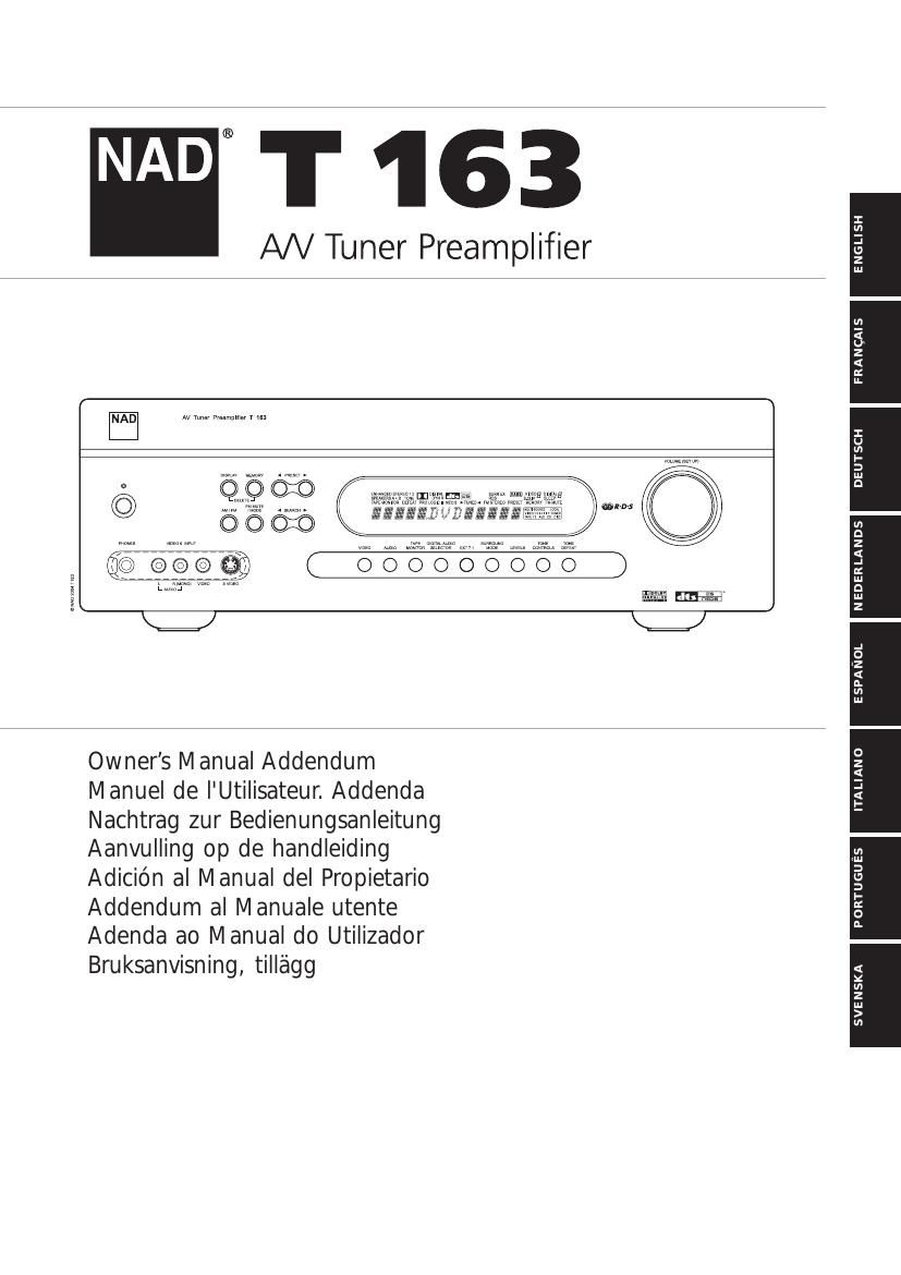 Nad T 163 Owners Manual 2