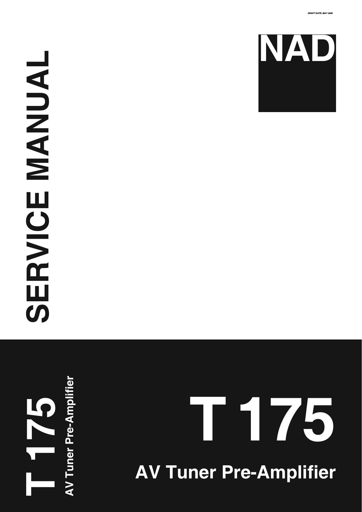 Nad T 175 Service Manual