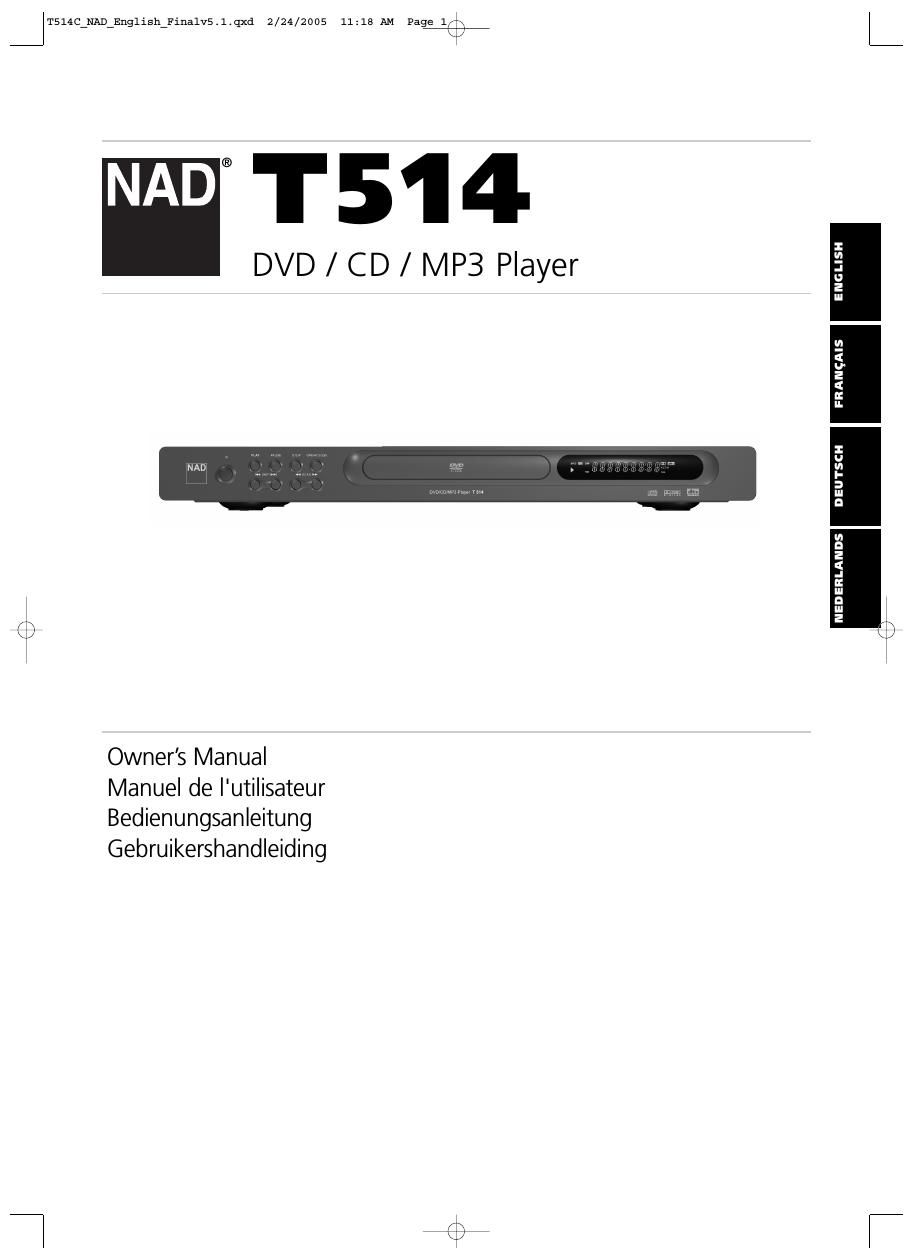 Nad T 514 Owners Manual 2