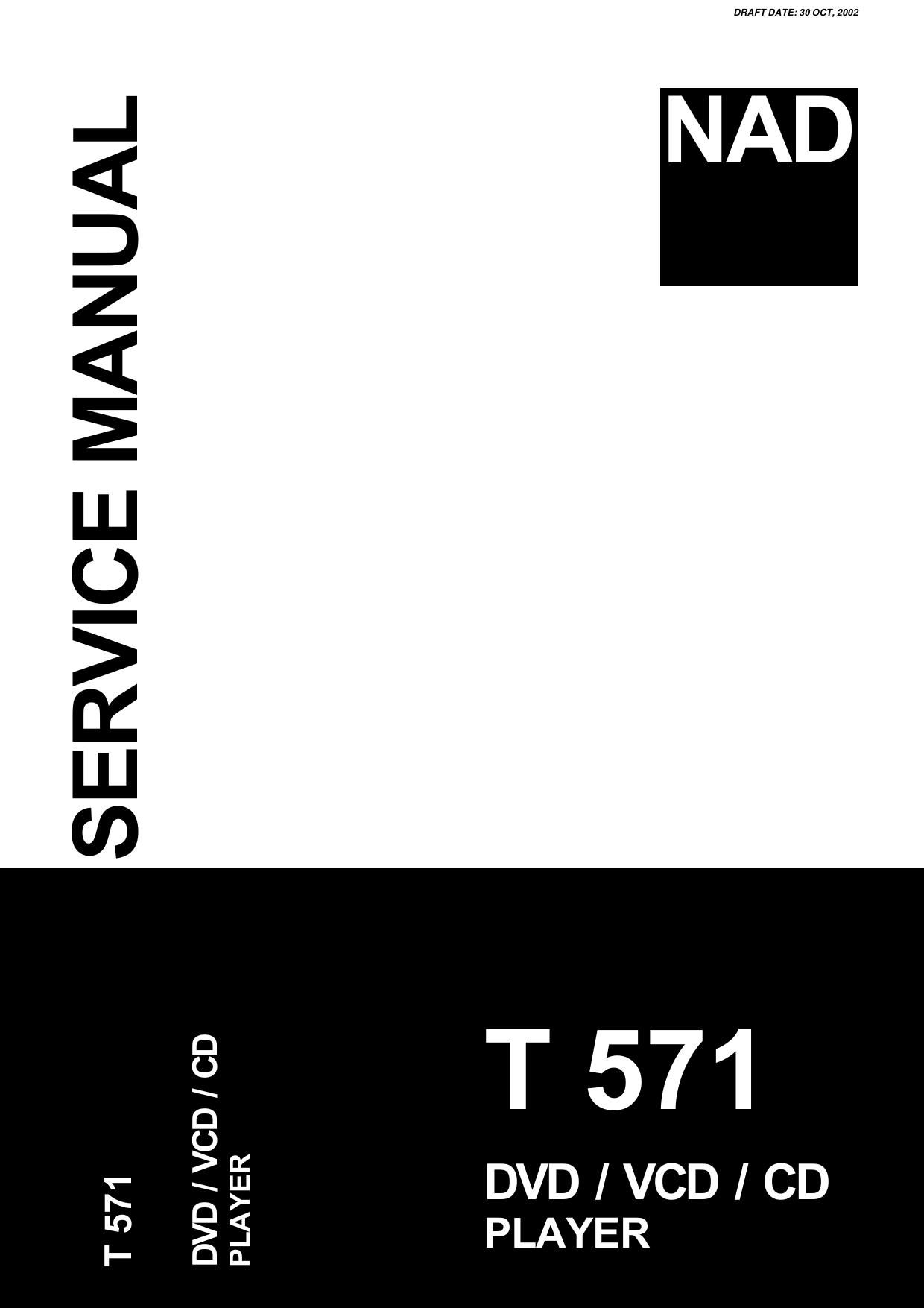 Nad T 571 Service Manual