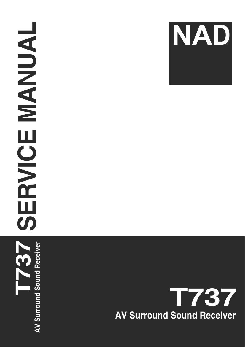 Nad T 737 Service Manual