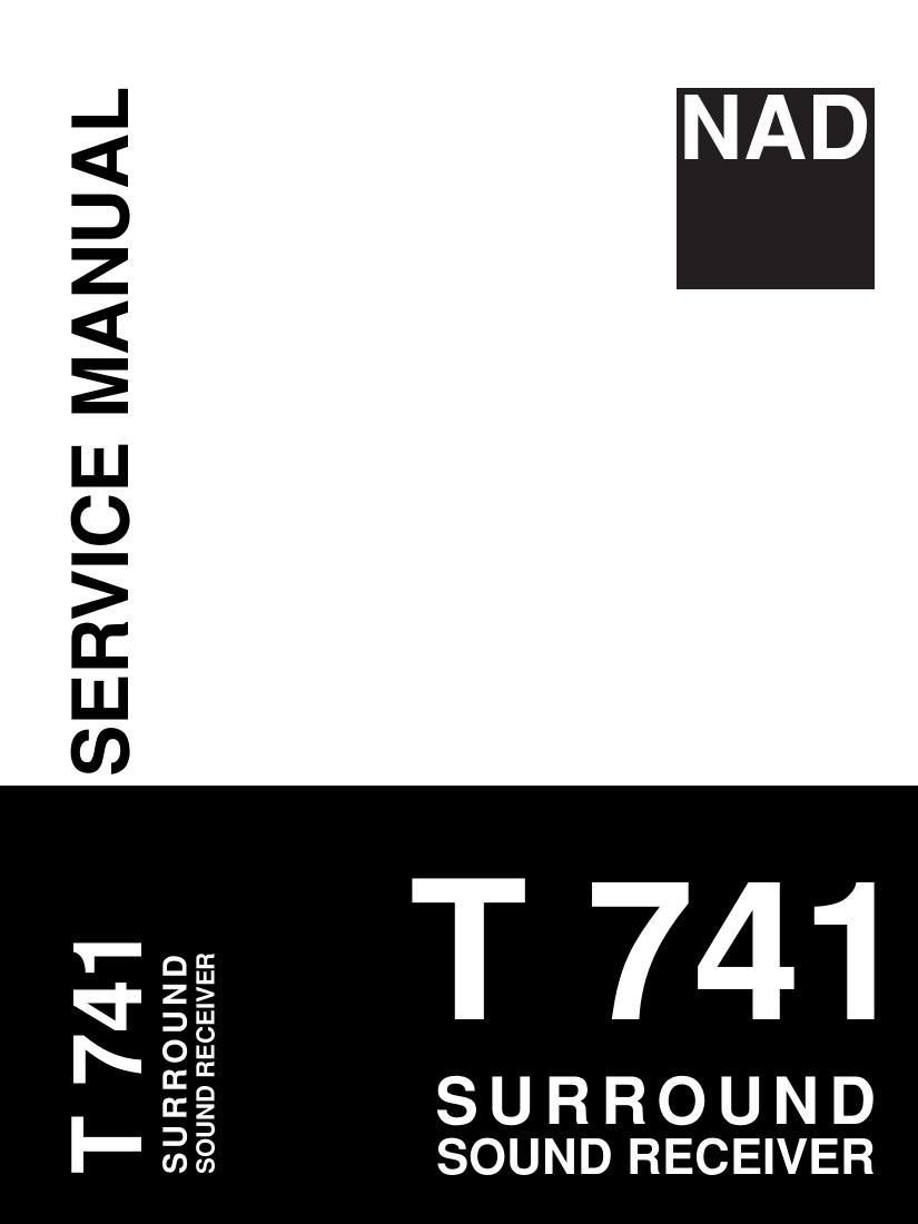 Nad T 741 Service Manual