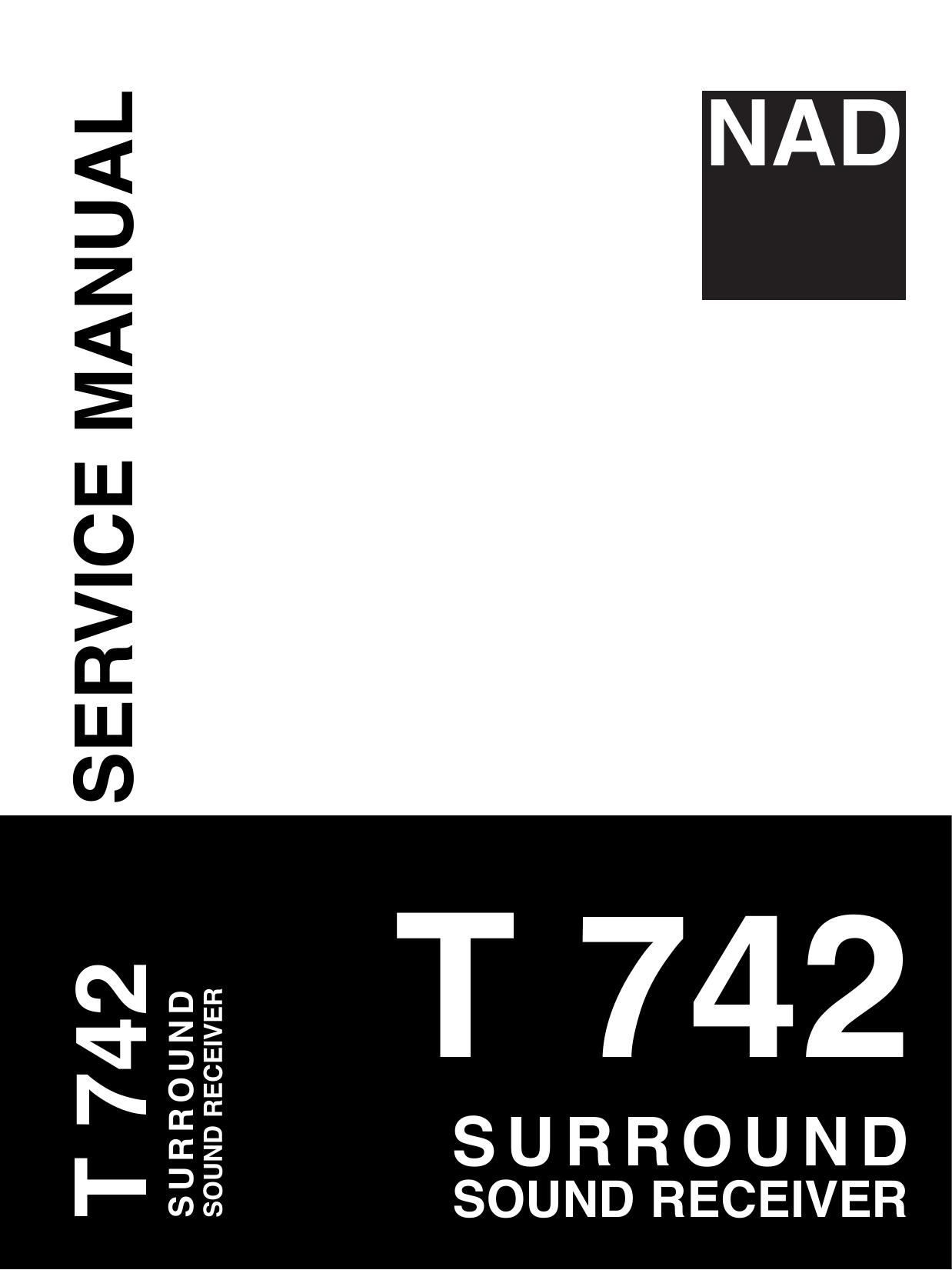 Nad T 742 Service Manual