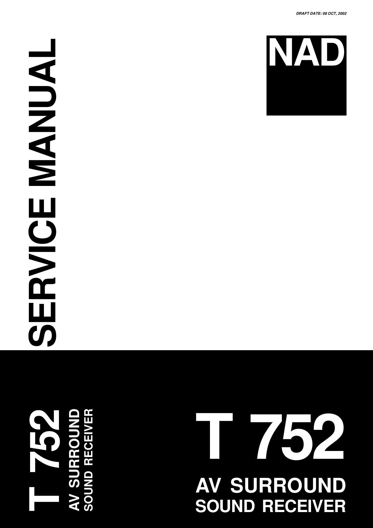 Nad T 752 Service Manual