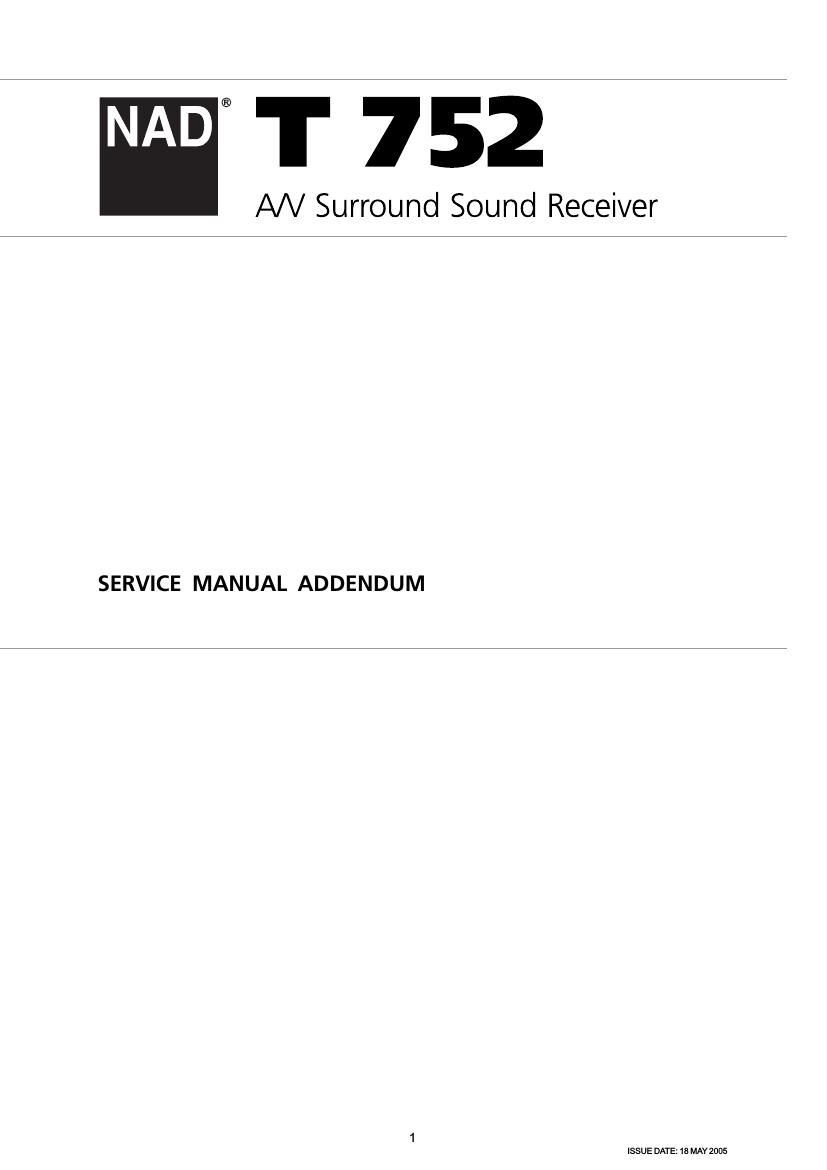 Nad T 752 Service Manual 2