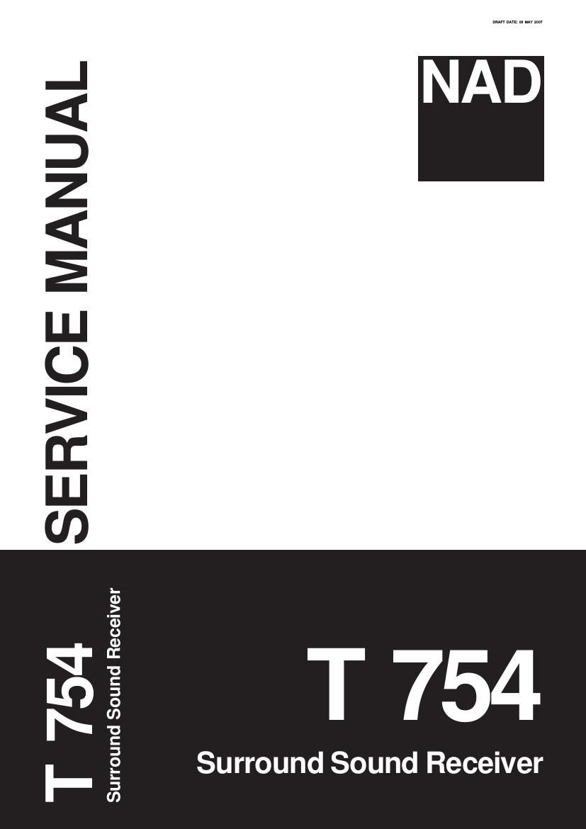 Nad T 754 Service Manual