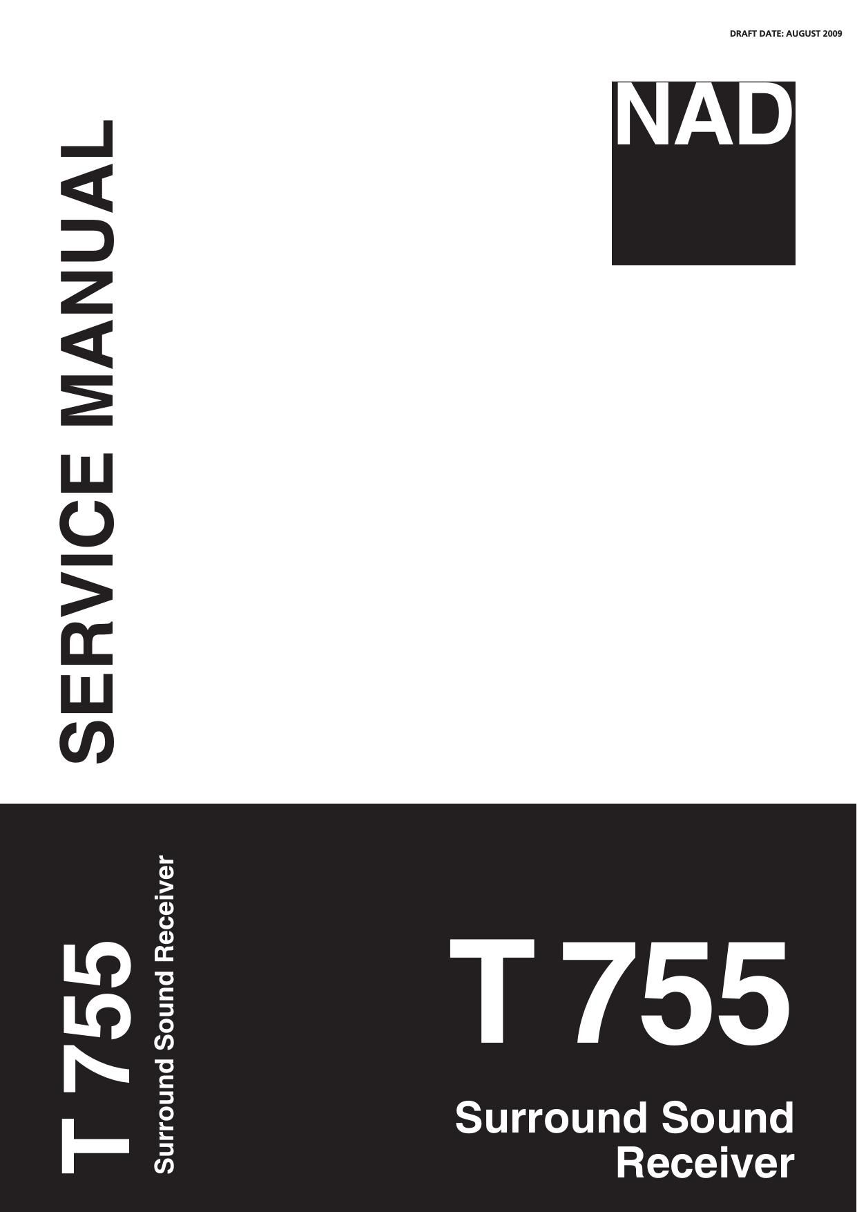 Nad T 755 Service Manual