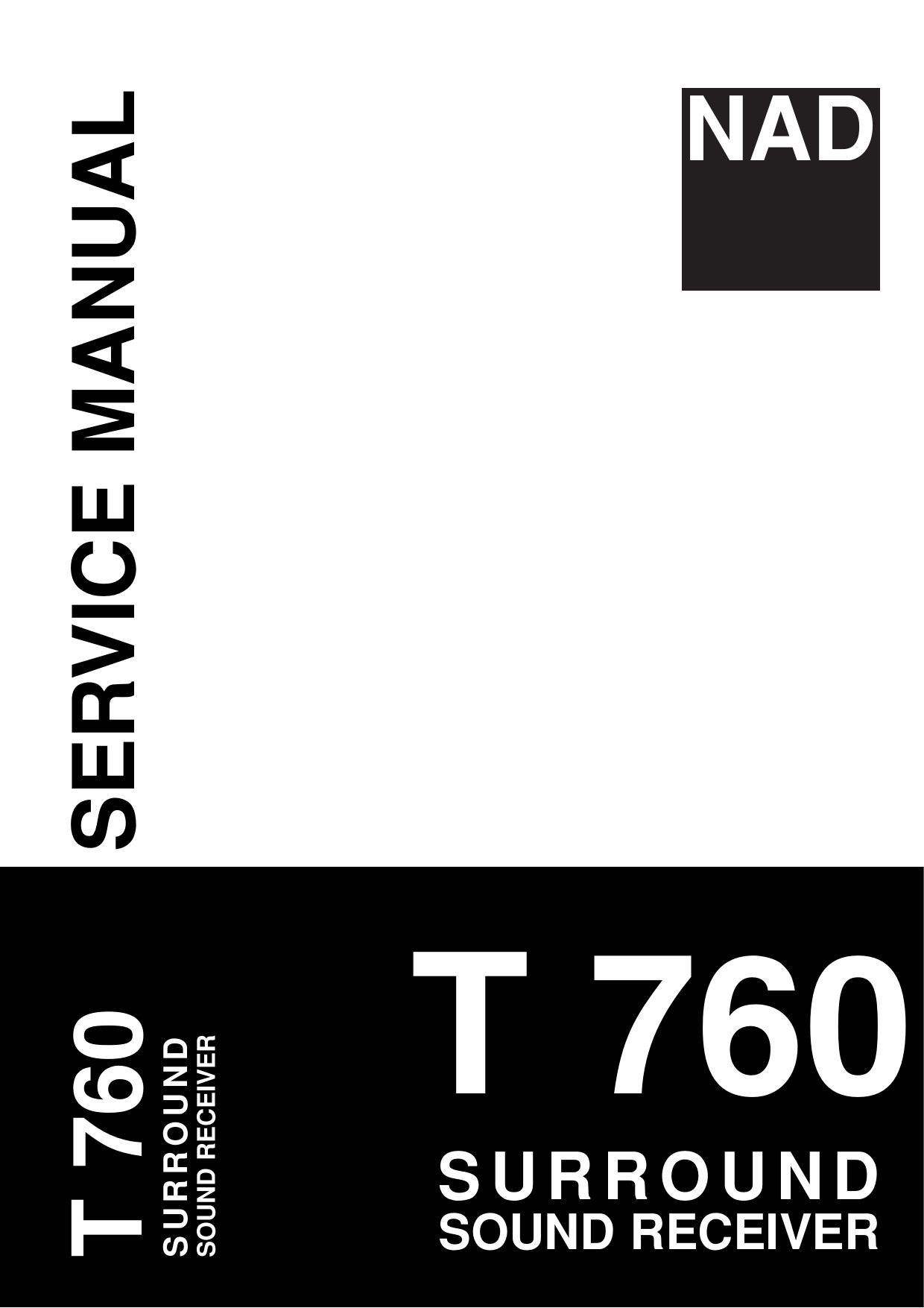 Nad T 760 Service Manual