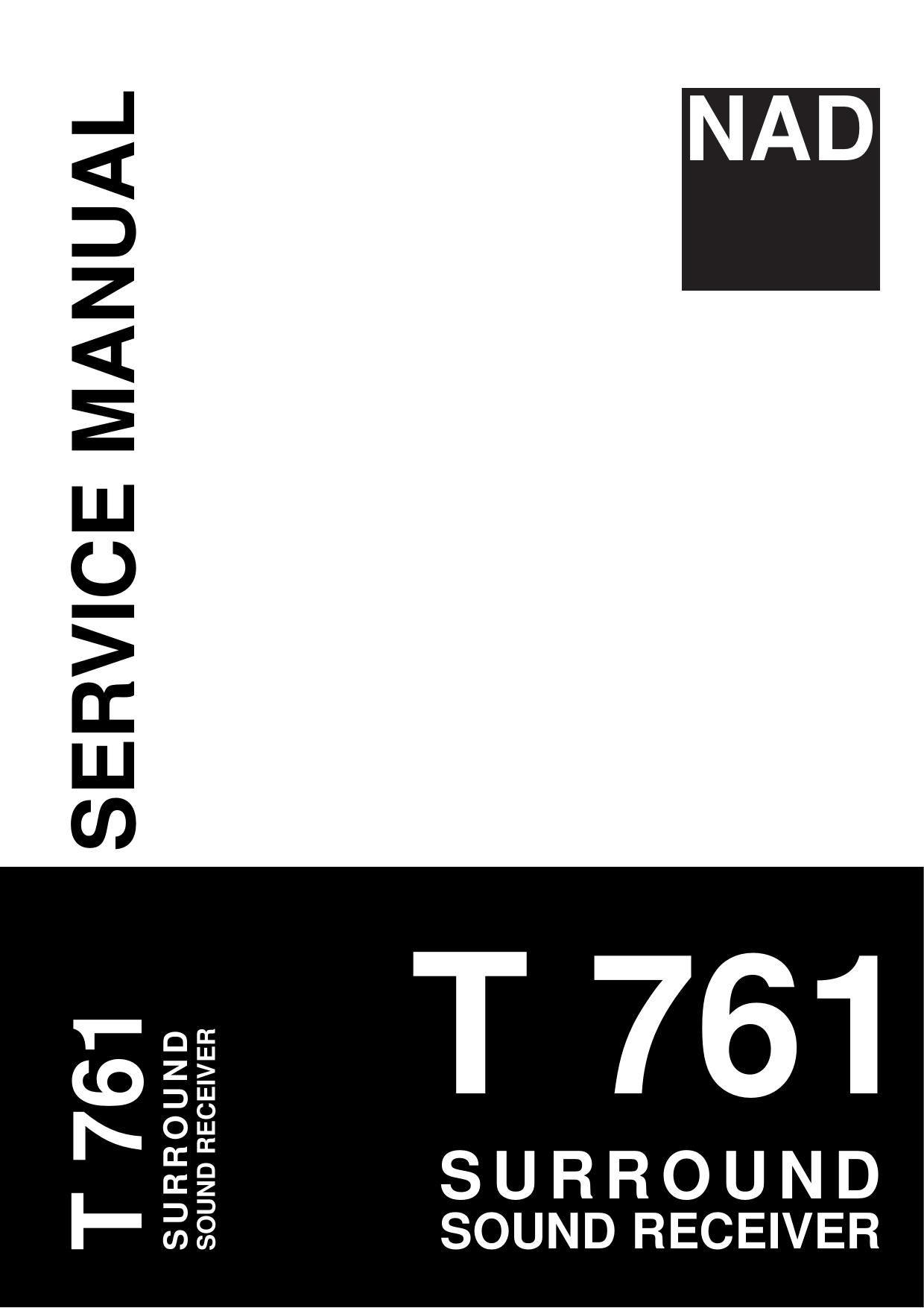 Nad T 761 Service Manual