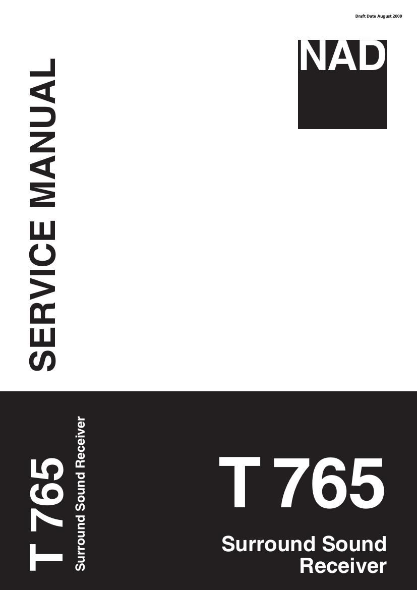 Nad T 765 Service Manual