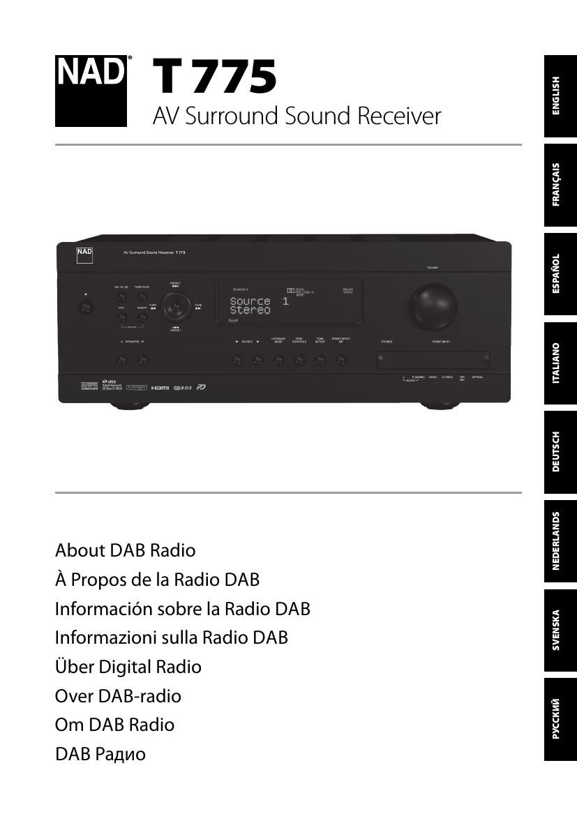 Nad T 775 Owners Manual 2
