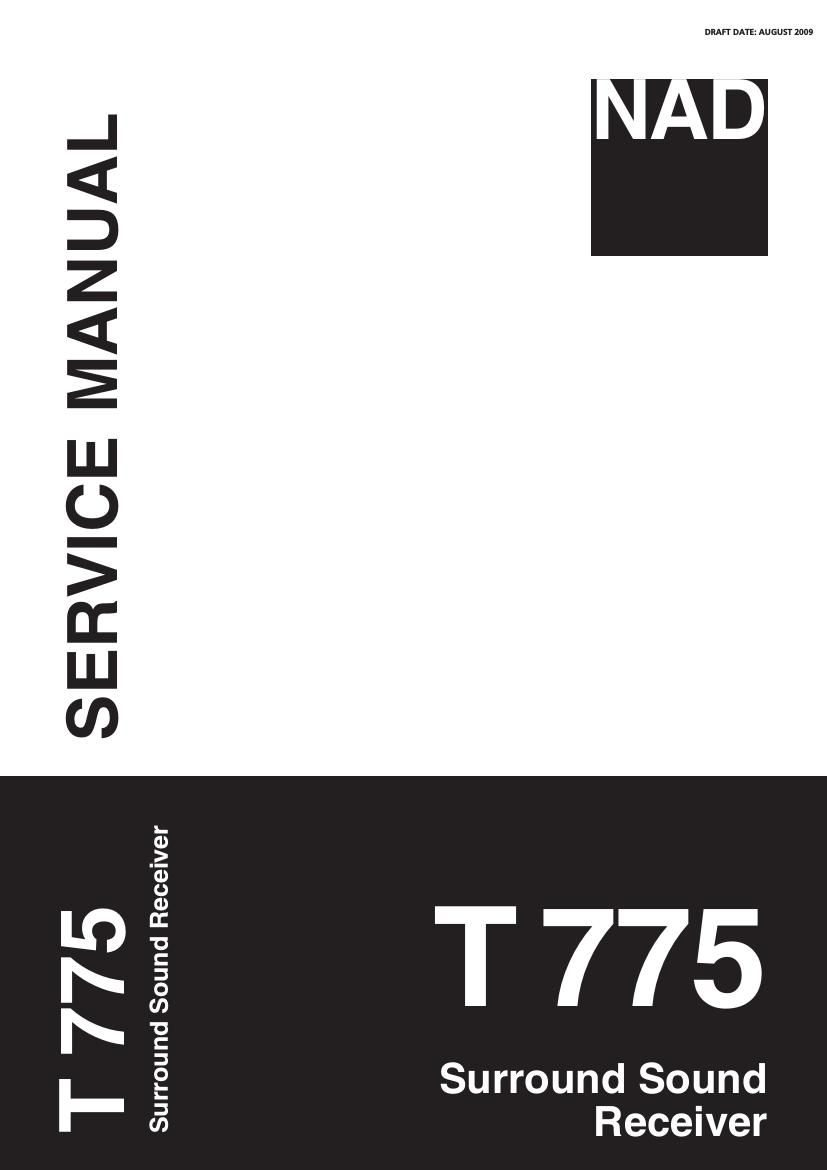 Nad T 775 Service Manual