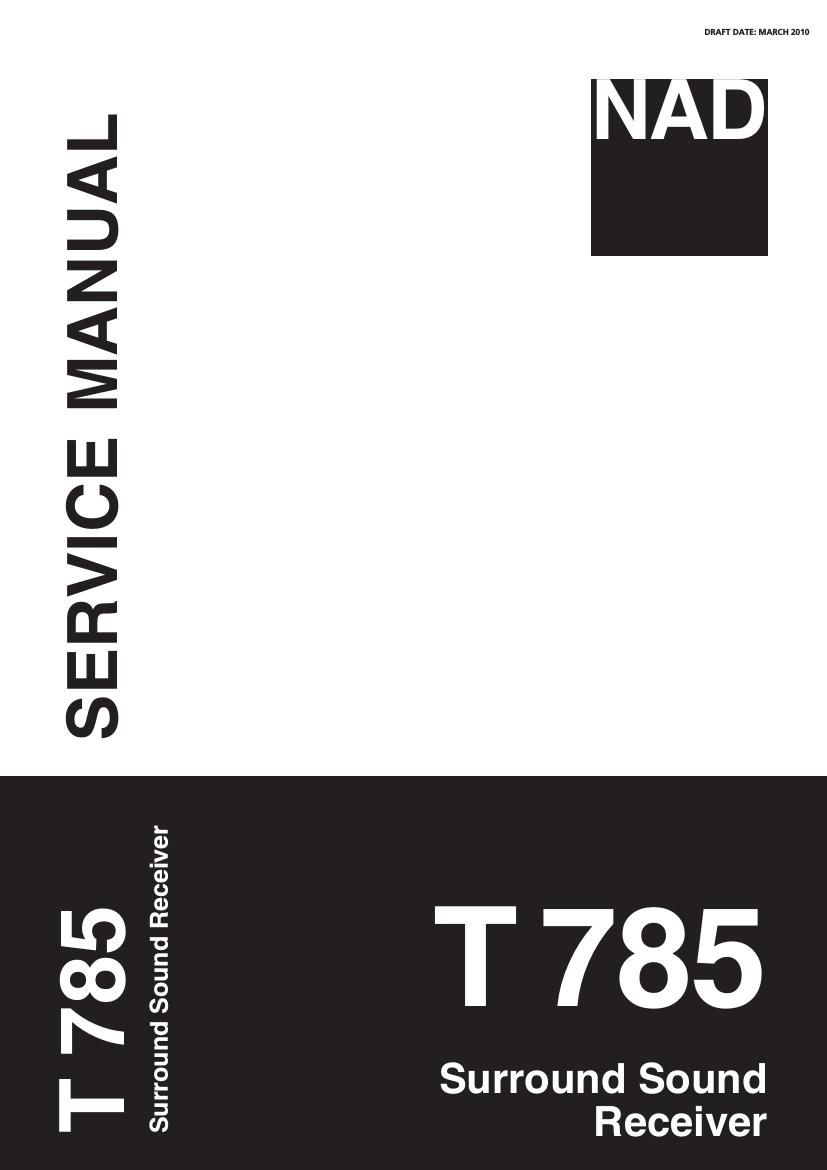 Nad T 785 Service Manual