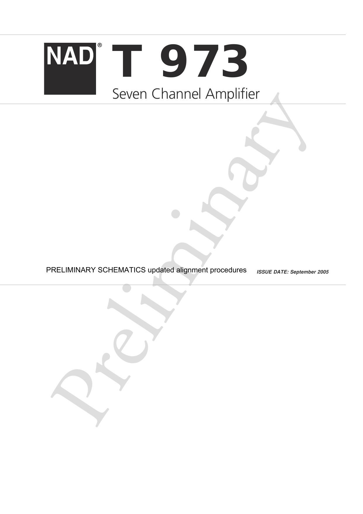 Nad T 973 Schematic