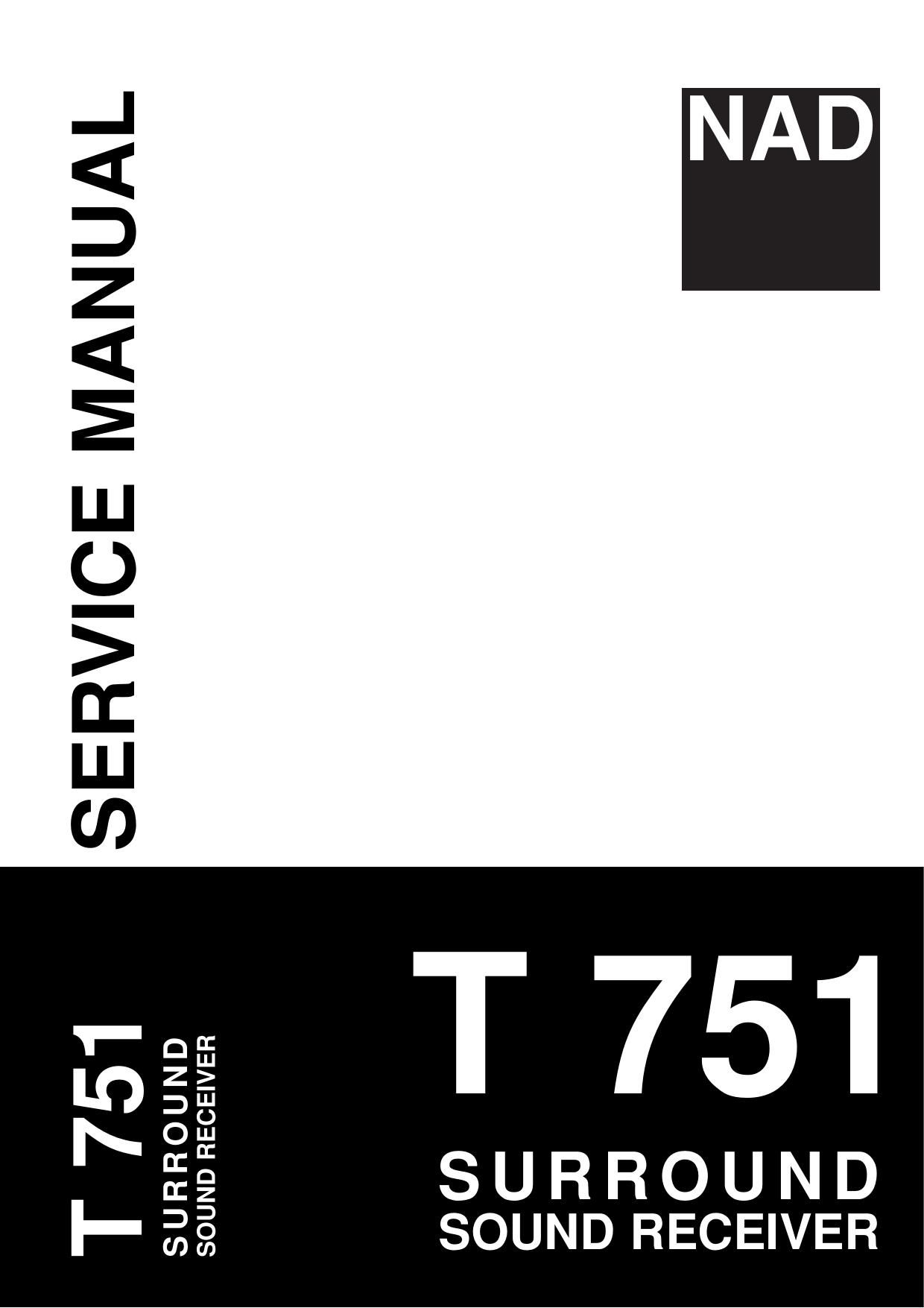 Nad T751 Service Manual