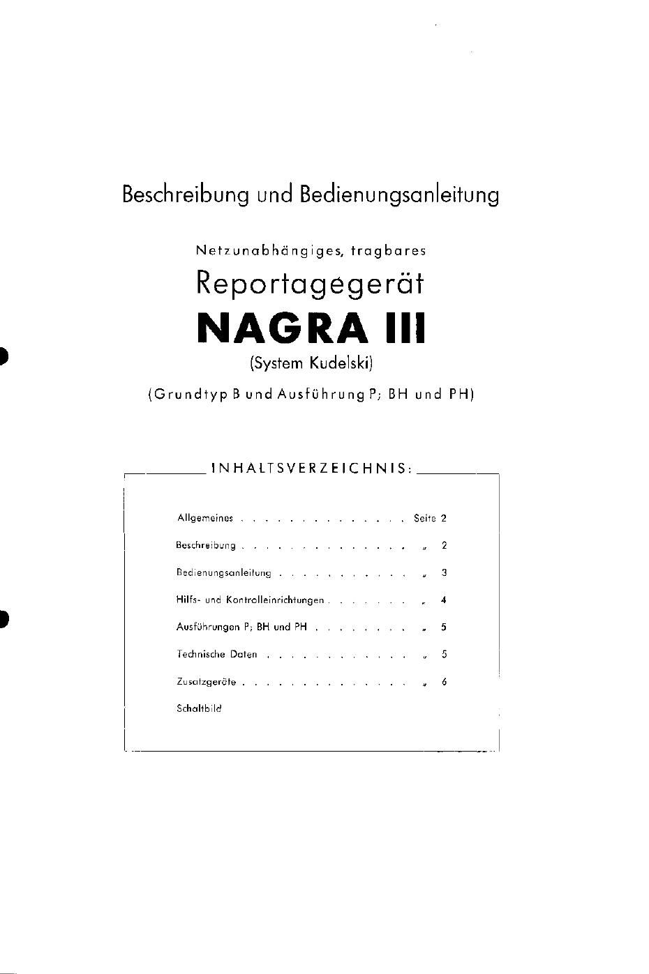 nagra 3 owners manual 3