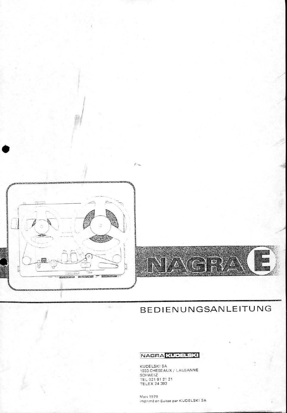 nagra e owners manual