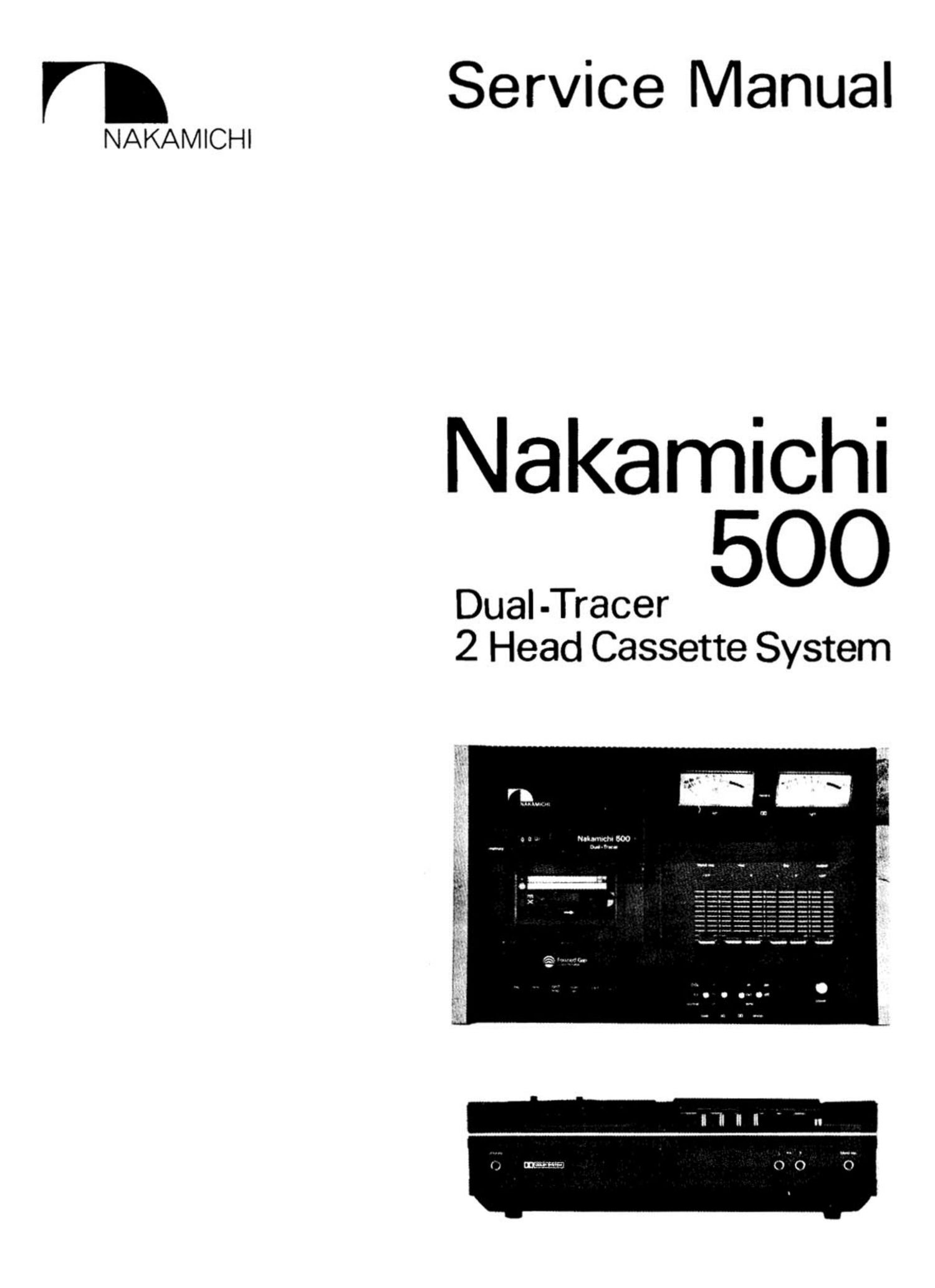 Nakamichi 500 Service Manual