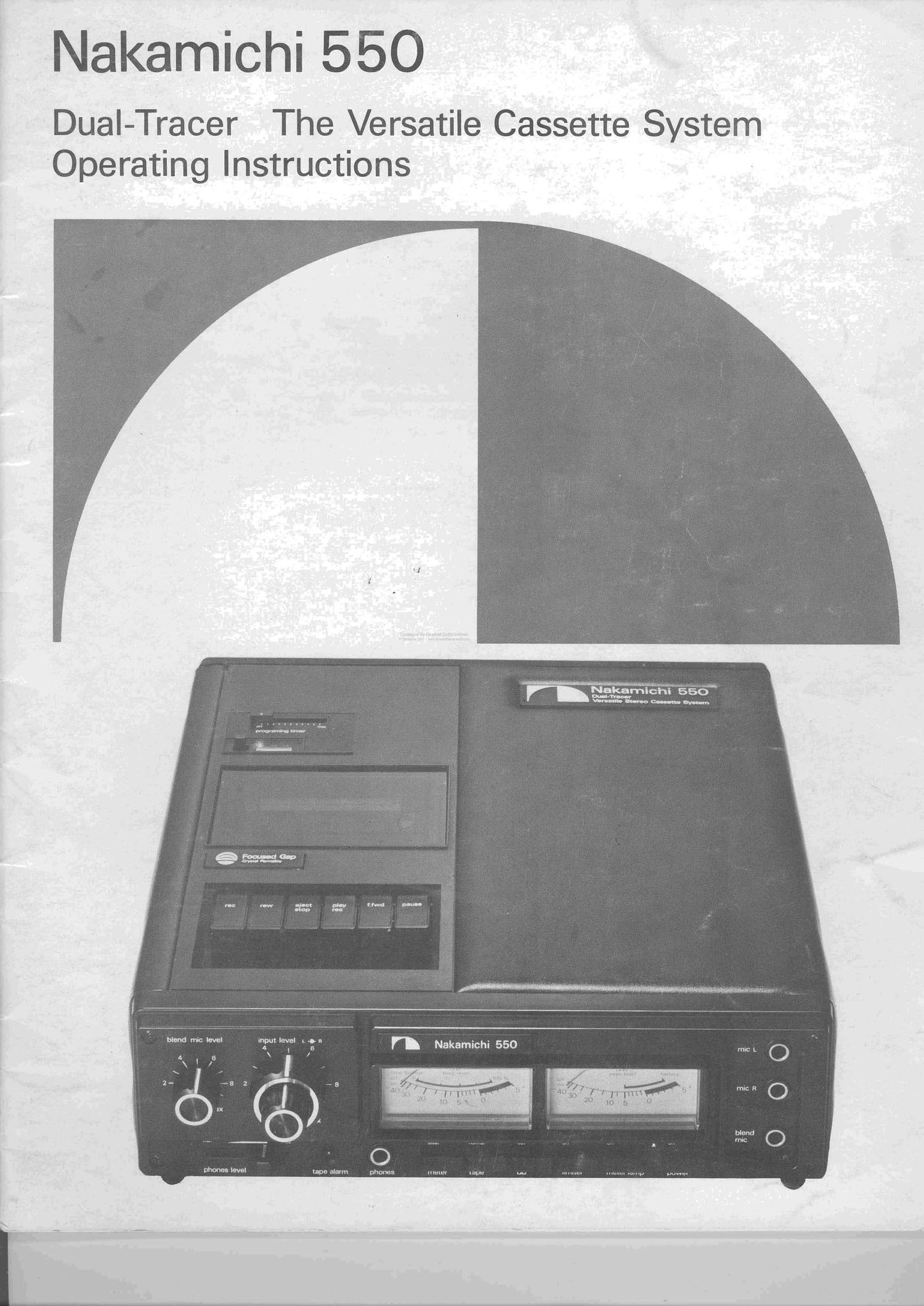 Nakamichi 550 Owners Manual