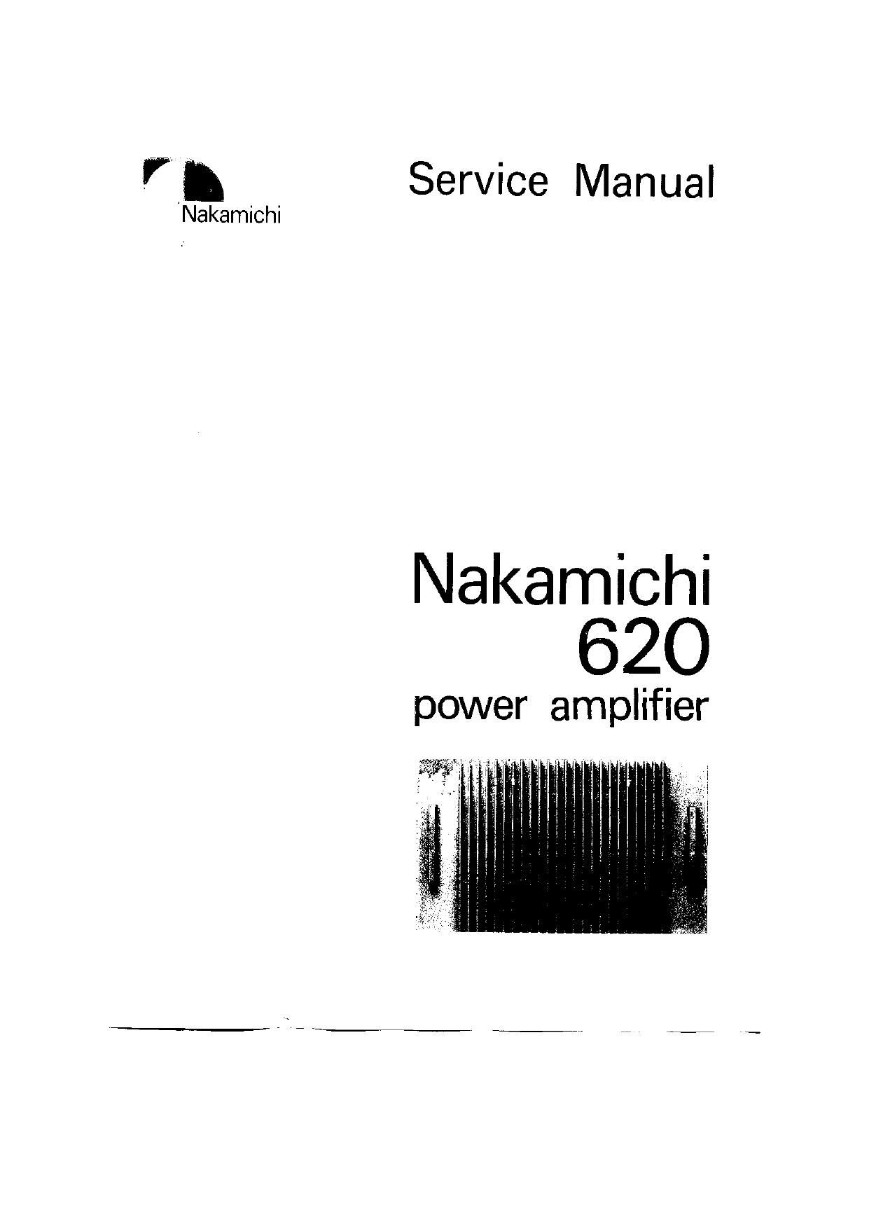 Nakamichi 620 Service Manual