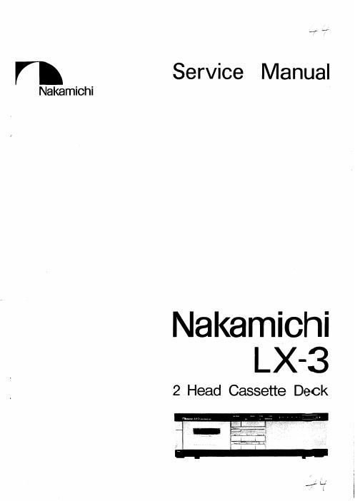 nakamichi lx 3 service manual