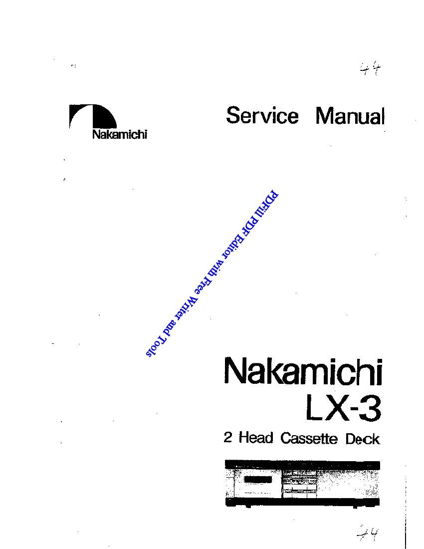 nakamichi lx3