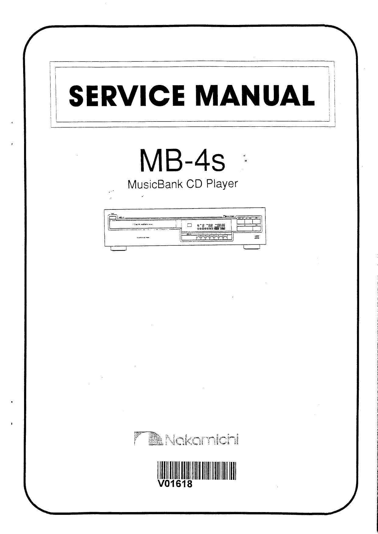 Nakamichi MB 4S Service Manual
