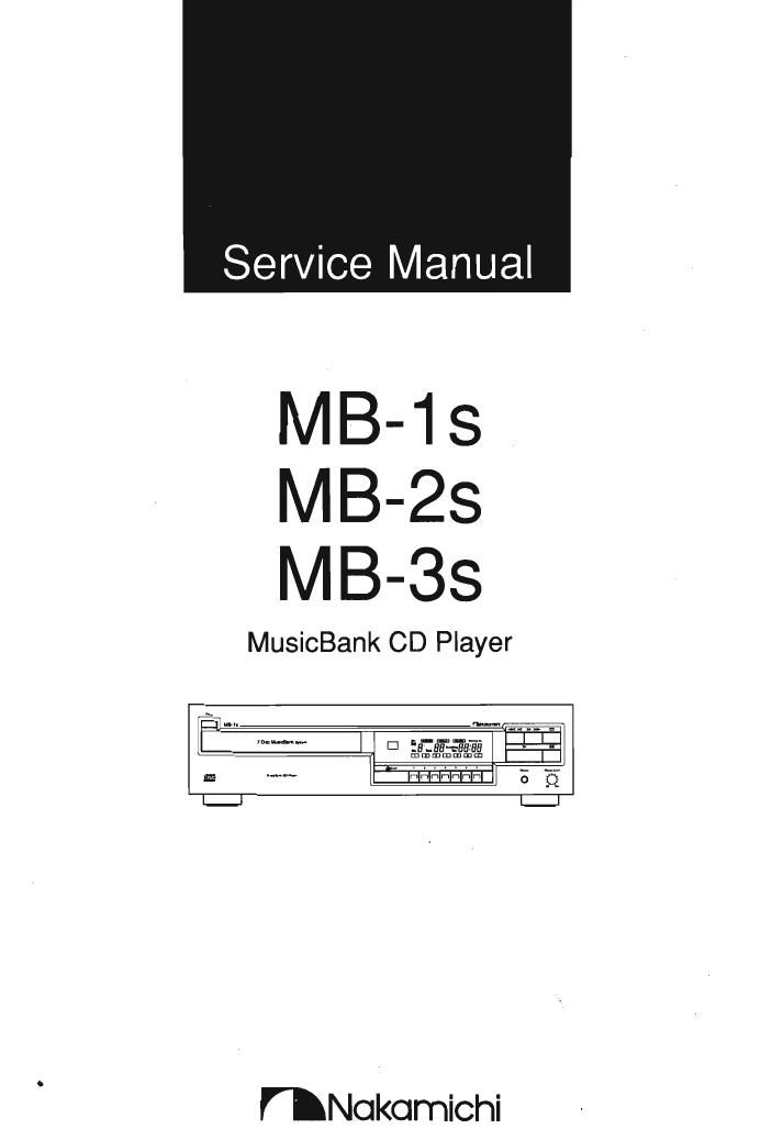 Nakamichi MB1S 2S 3S cd sm