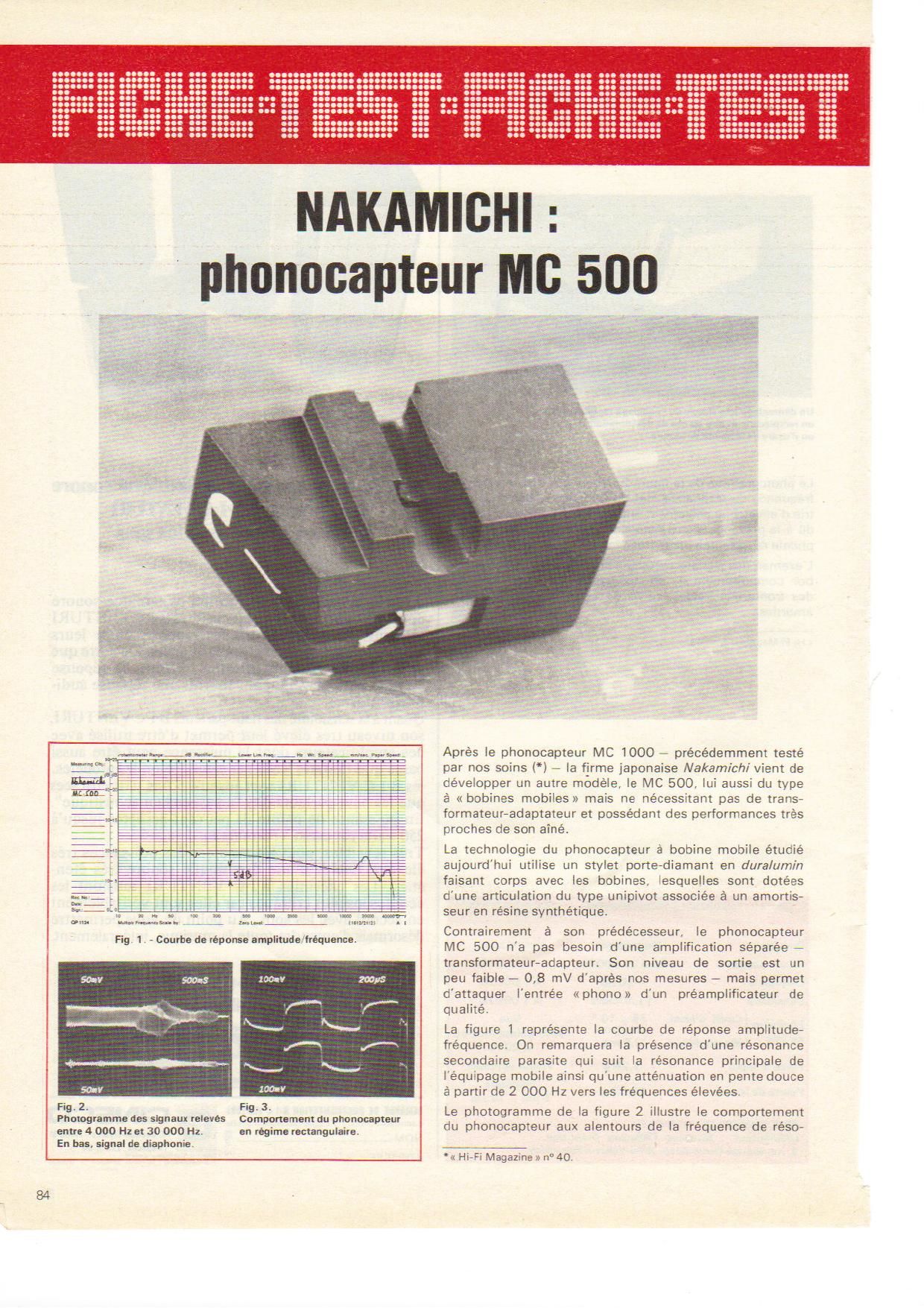 Nakamichi MC 500 Test