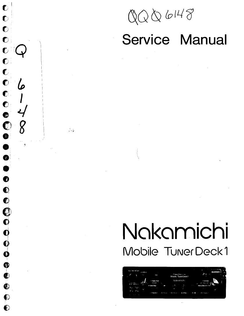 Nakamichi MTD1 tun sm