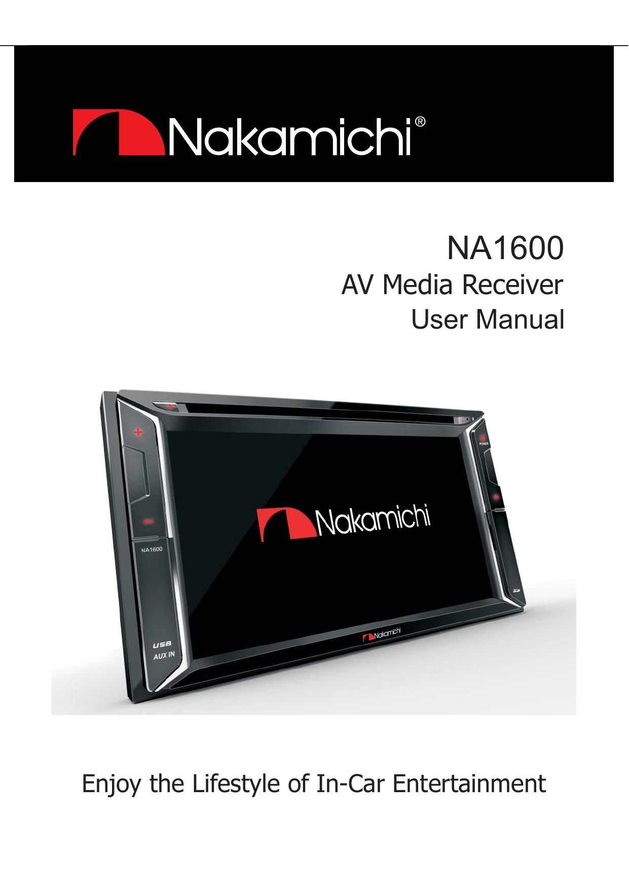 Nakamichi NA 1600 Owners Manual