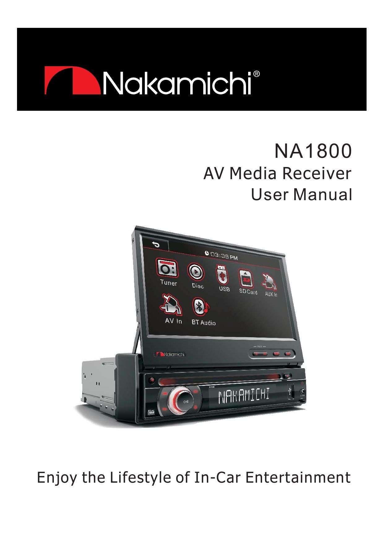 Nakamichi NA 1800 Owners Manual