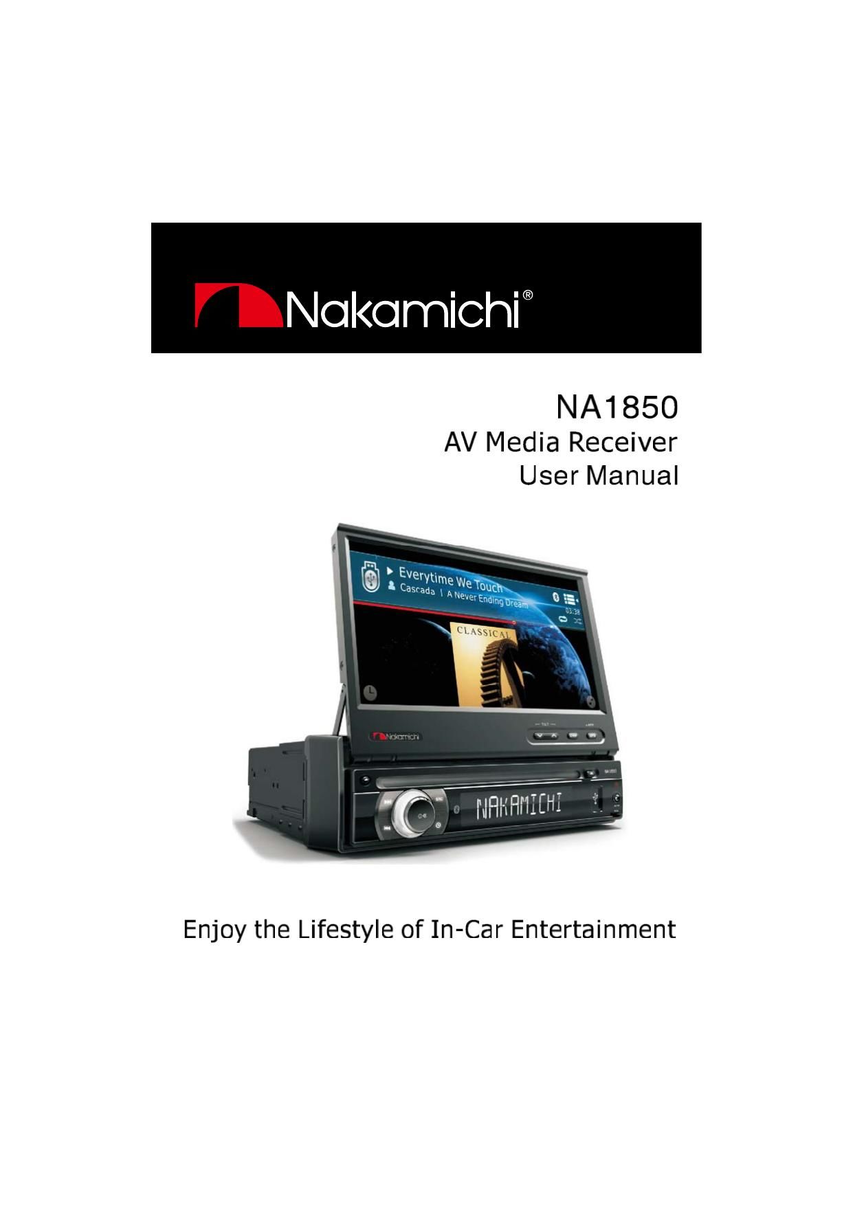 Nakamichi NA 1850 Owners Manual