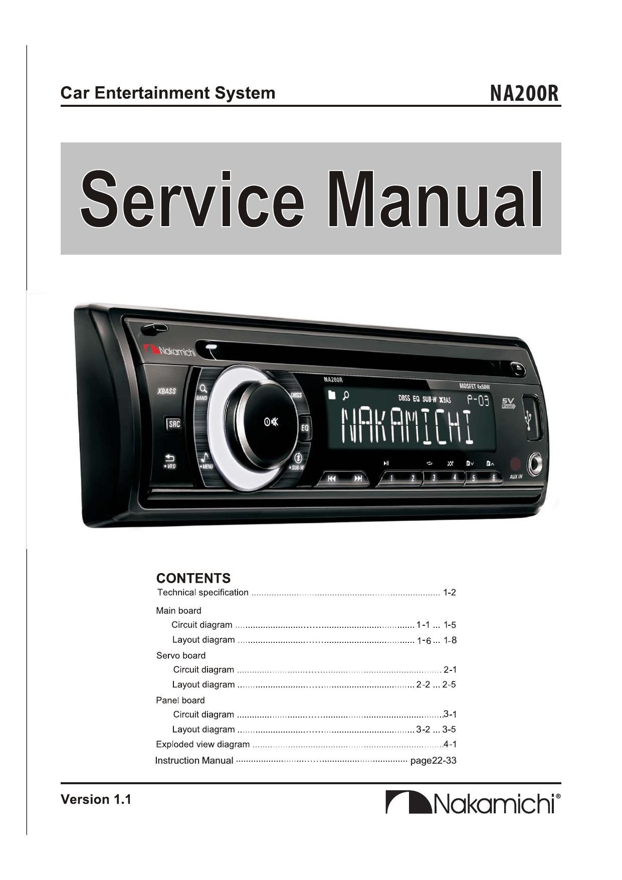 Nakamichi NA 200 R Service Manual