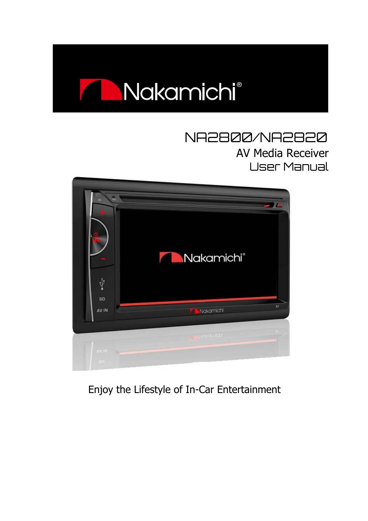Nakamichi NA 2800 Owners Manual
