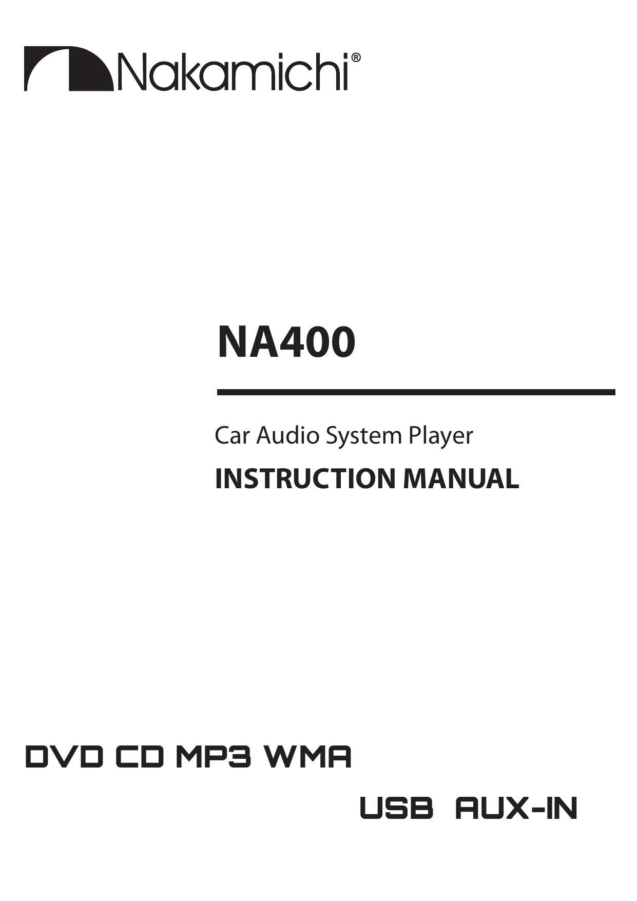 Nakamichi NA 400 Owners Manual