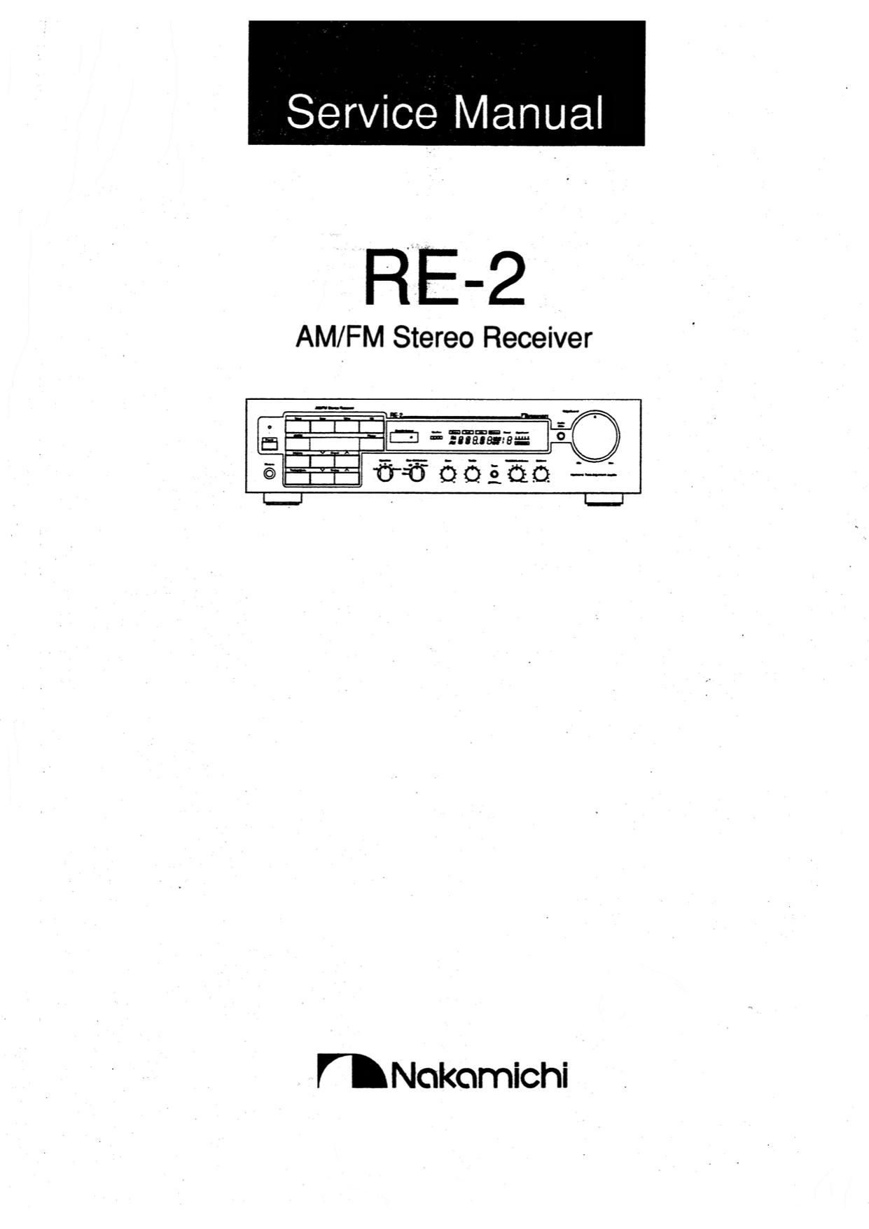 Nakamichi RE 2 Service Manual