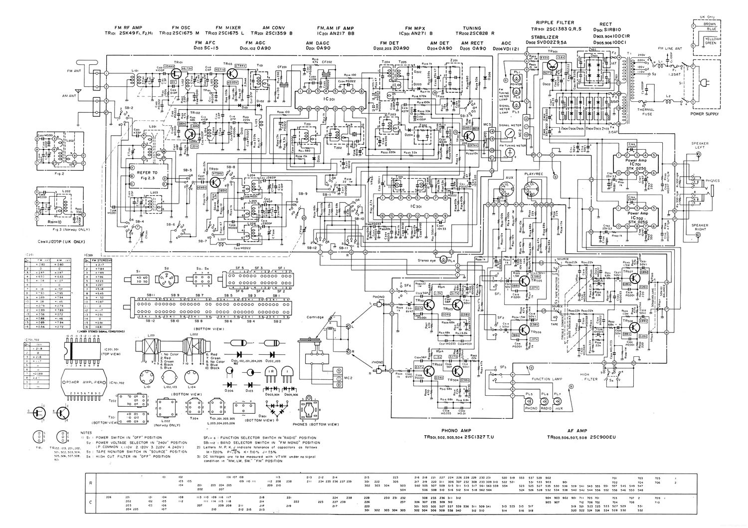 national sg 2500l schematic