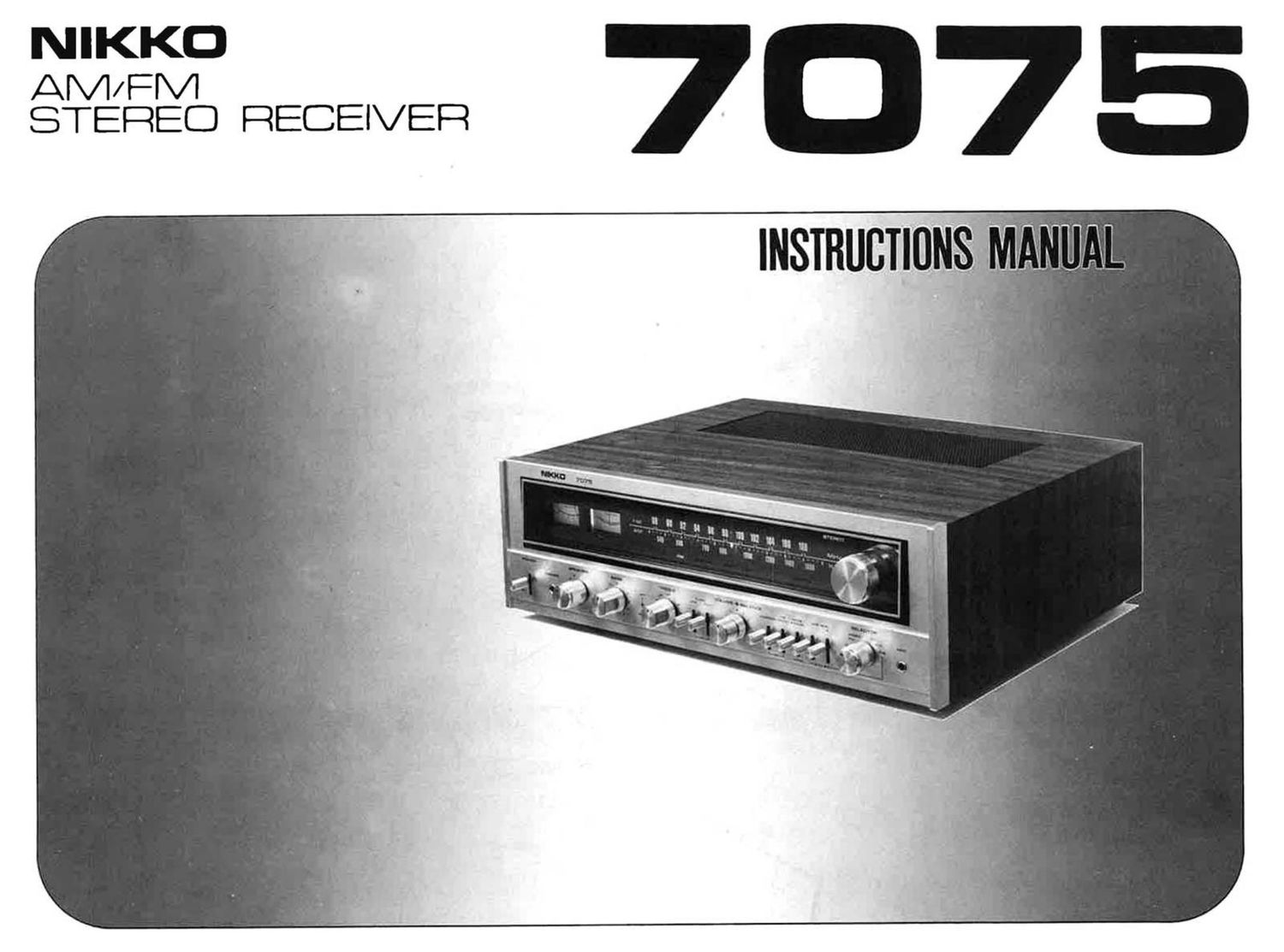 Nikko 7075 Owners Manual