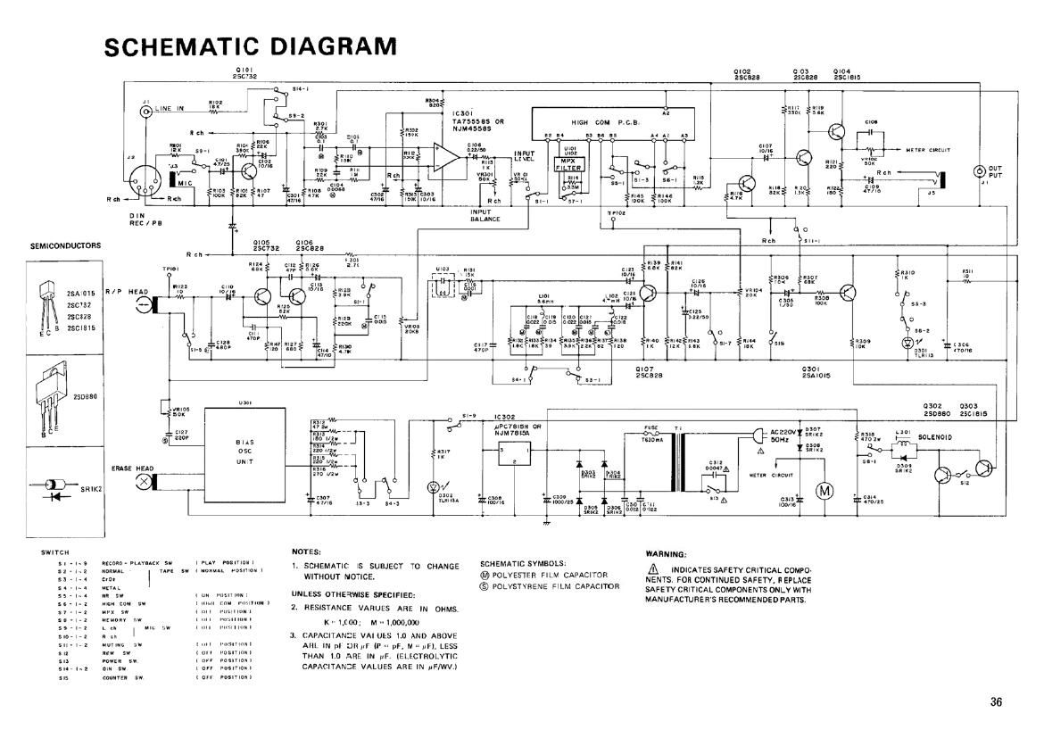 Nikko ND 500H Schematic