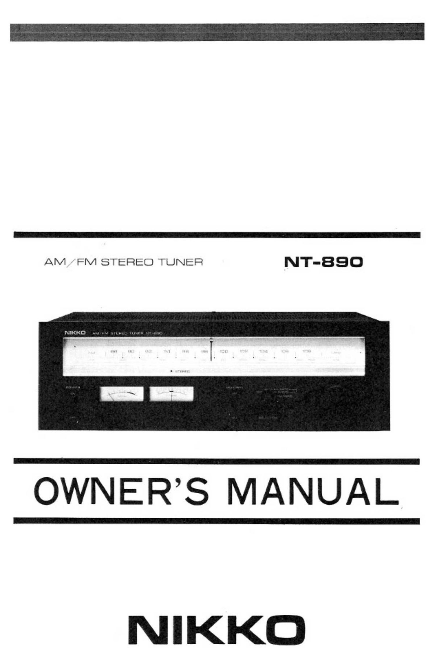 Nikko NT 890 Owners Manual