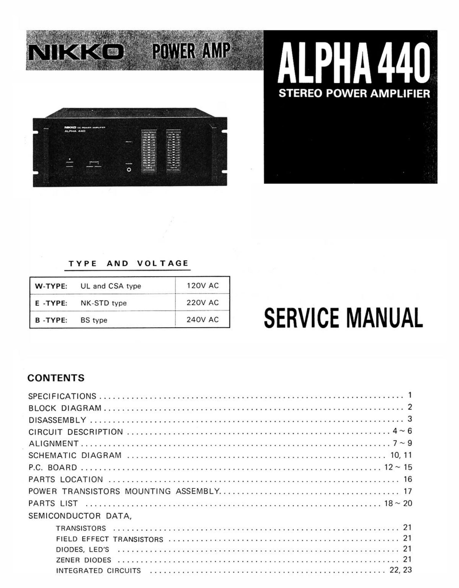 Nikko alpha 440 pwr sm2