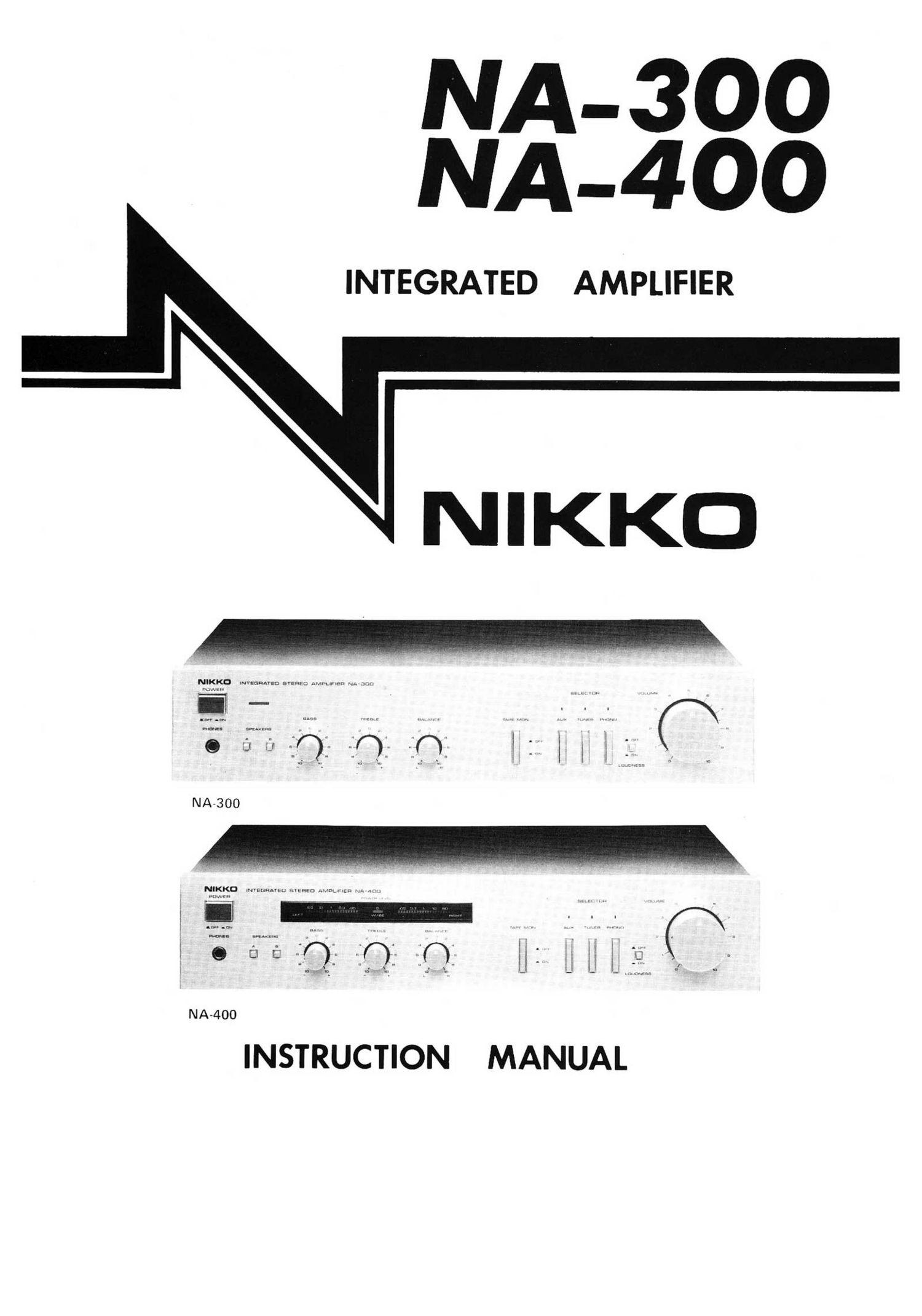 Nikko NA 300 Owners Manual