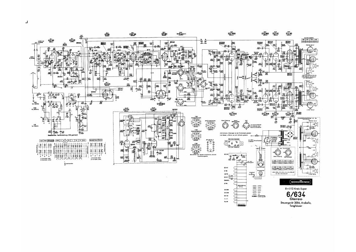 Nordmende 6 634 Schematic