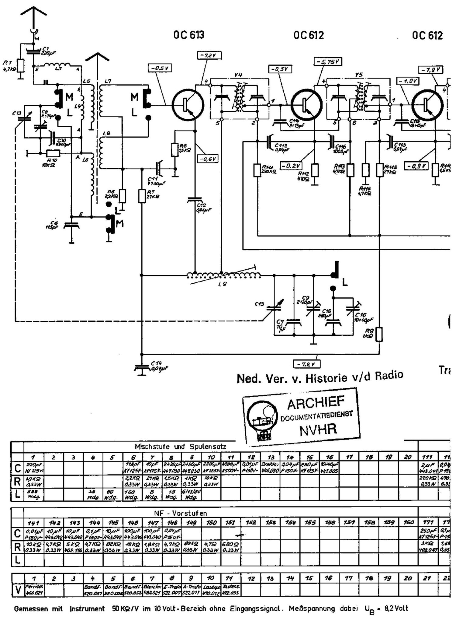 Nordmende Clipper 0.601 Schematic