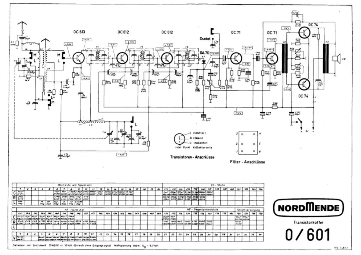 Nordmende 0 601 Schematic